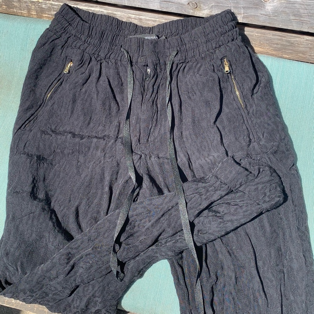 Zara black patterned pants